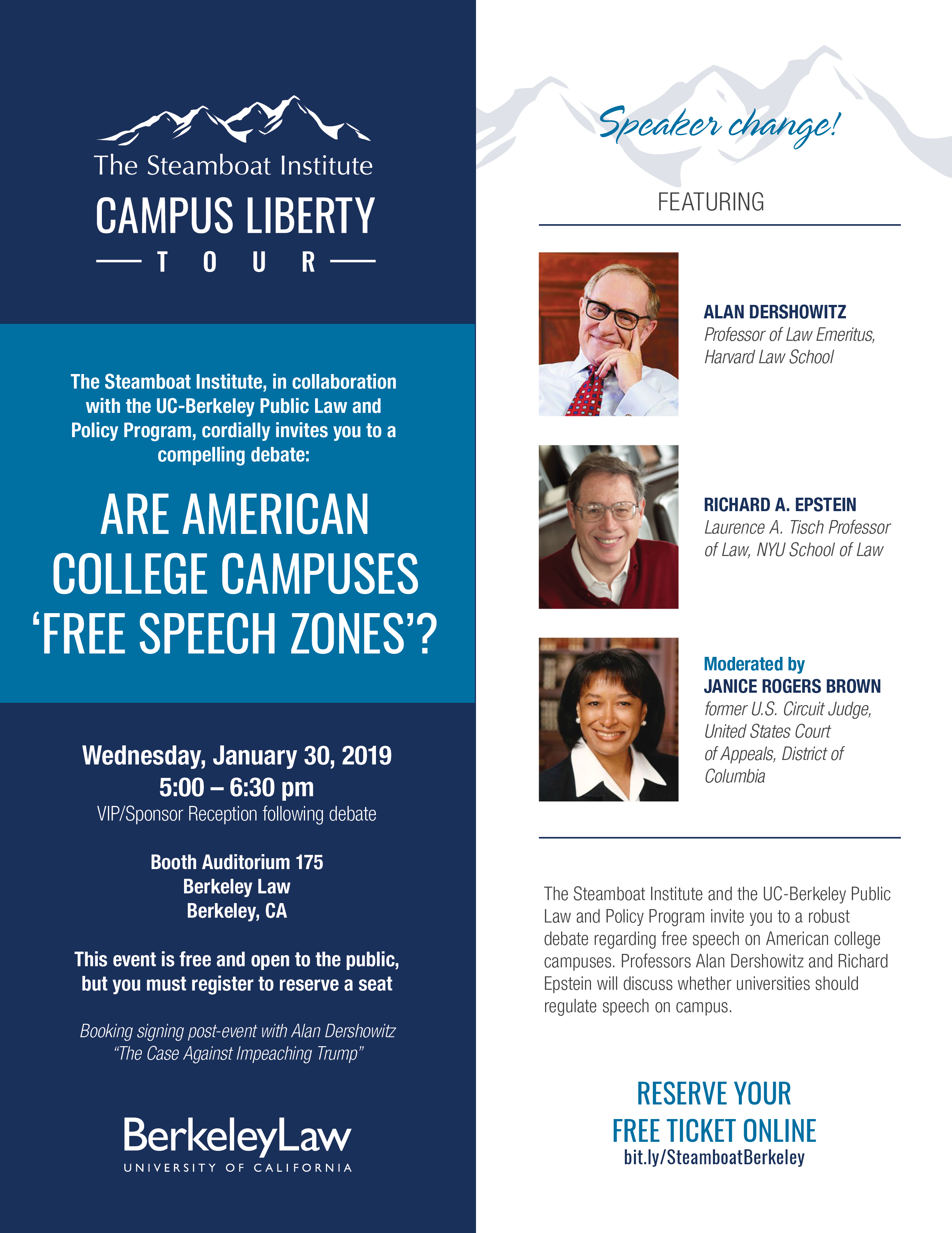 Campus Liberty Tour – UC Berkeley – Alan Dershowitz & Richard Epstein - The ...